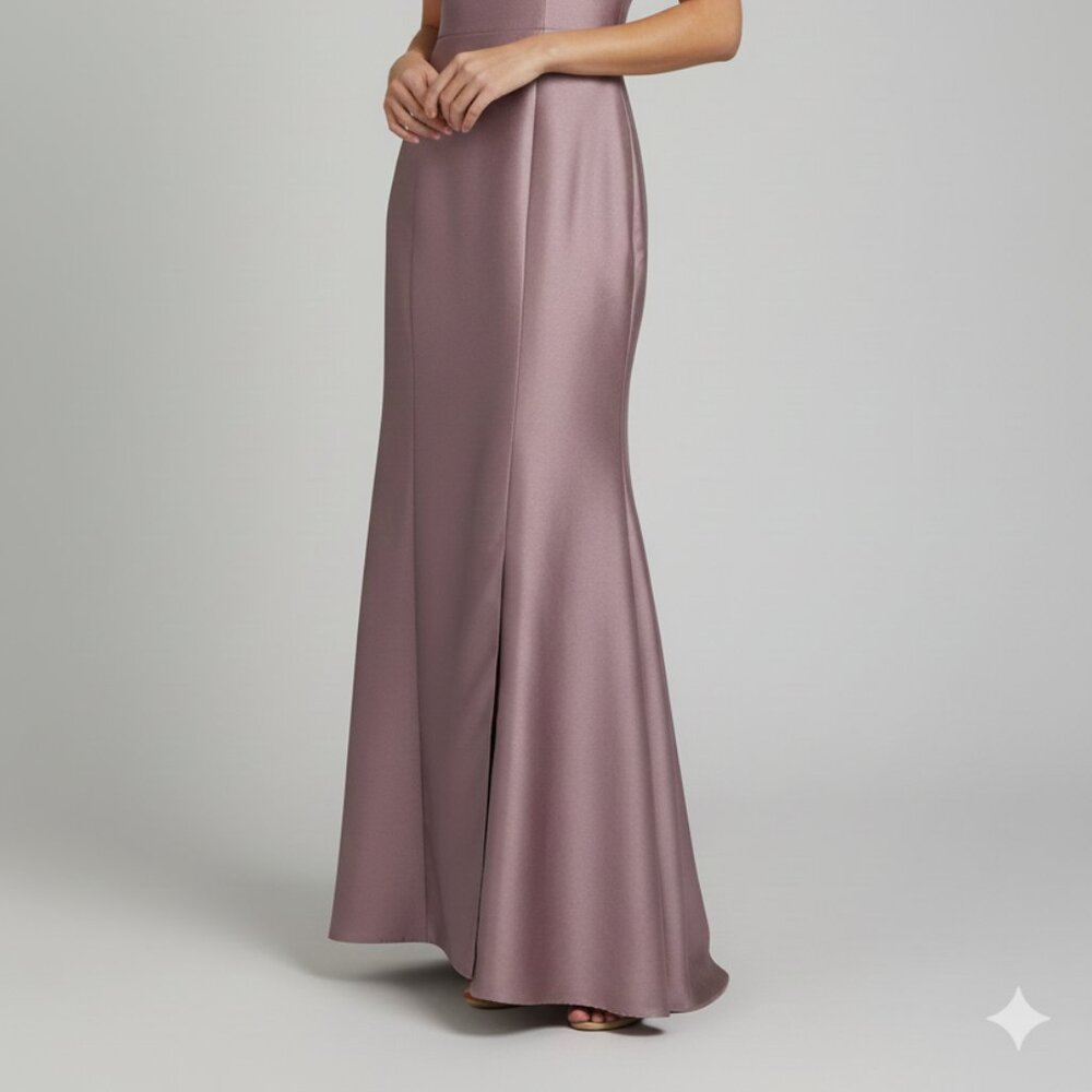 Bella Dusty Rose Pink BB135 Maxi Sleeveless Formal Dress Size 10 - Picture 2 of 15